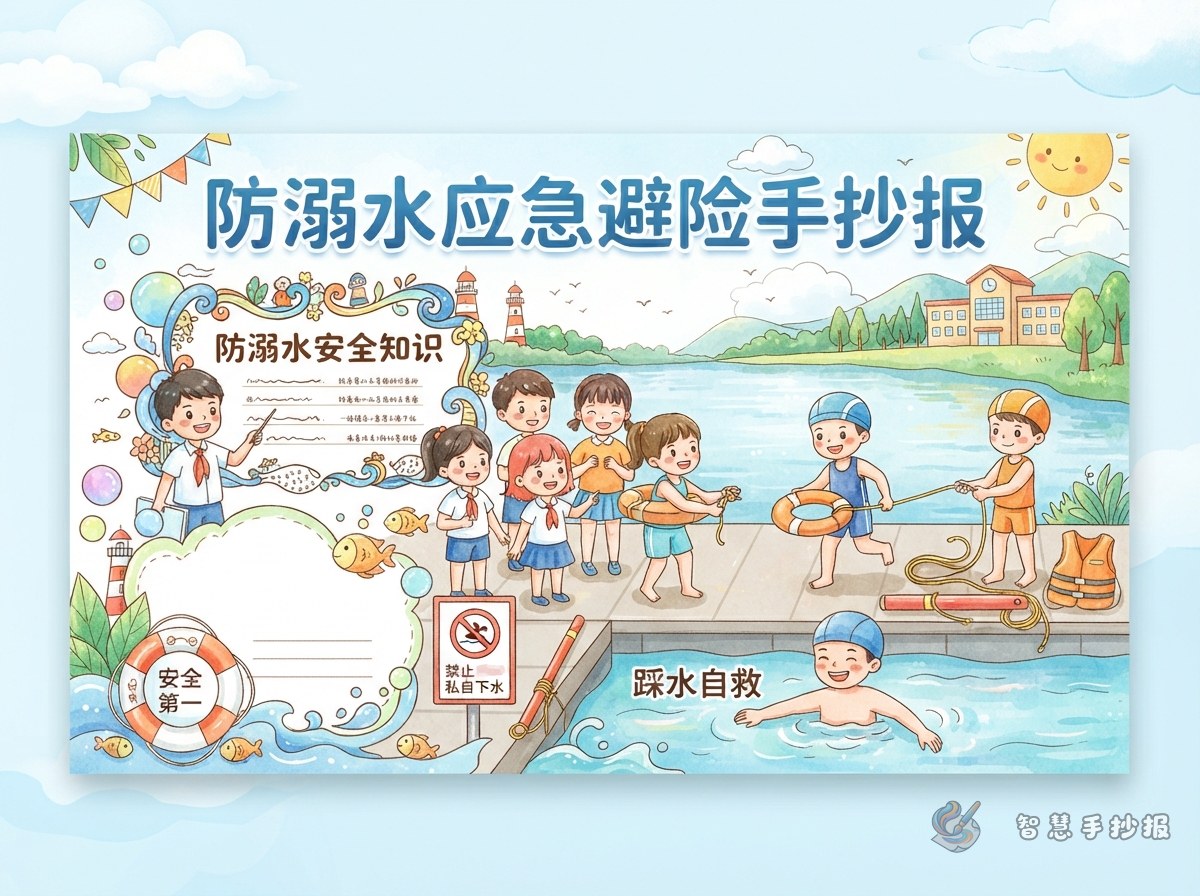 How to Make a Drowning Prevention Safety Poster: Content and Layout - Poster topic cover image
