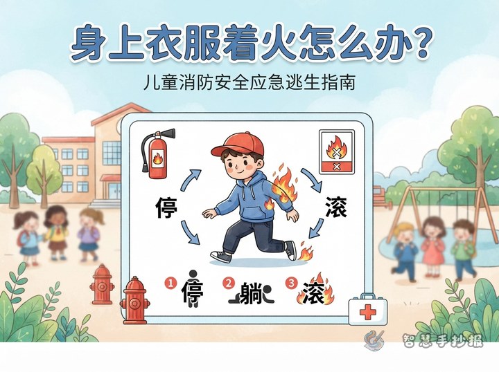 身上衣服着火怎么办手抄报内容怎么写 - 相关内容封面