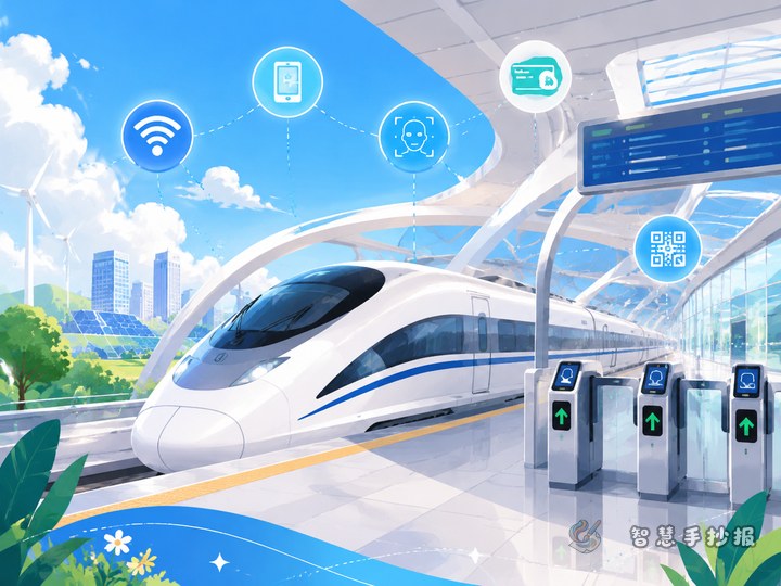 智慧高铁车站有哪些便利？手抄报可以这样画 - 相关内容封面