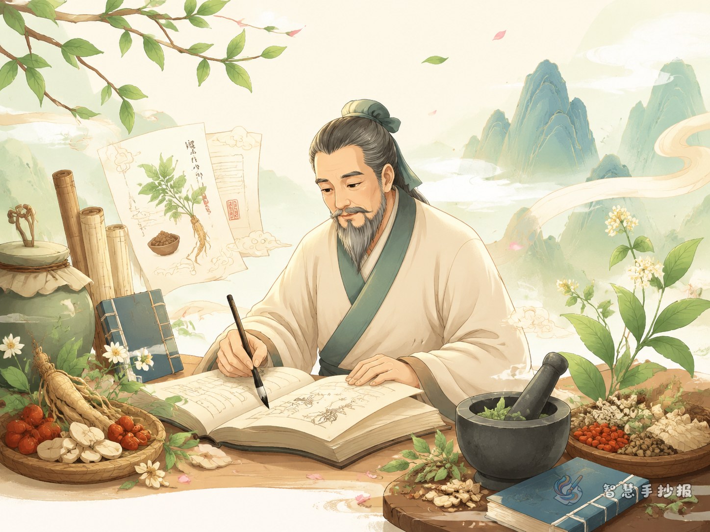 How to Make a Zhang Zhongjing Handwritten Newspaper with Medical Stories - Poster topic cover image