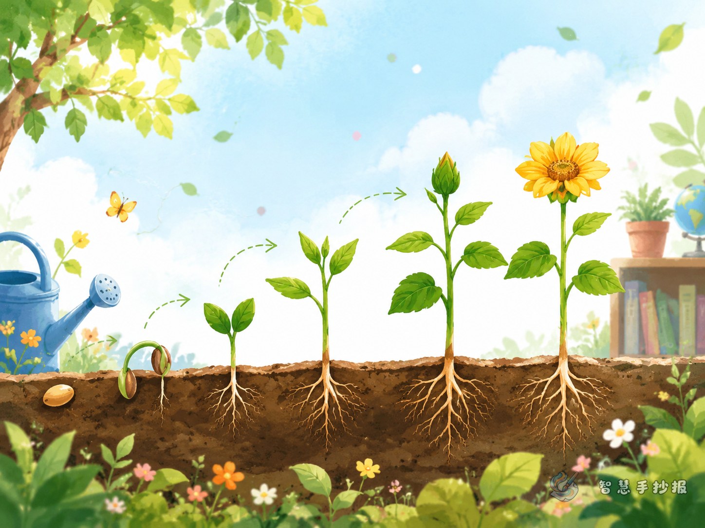 How to Show a Plant&rsquo;s Life Cycle in a Handwritten Newspaper - Poster topic cover image