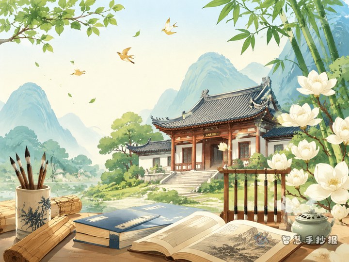 How to Make a Handwritten Newspaper on the Four Great Academies - Preview of Ancient Chinese Academy Culture Handwritten Newspaper series
