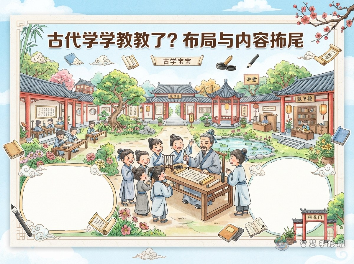 How Did Ancient Academies Teach? Handmade Newspaper Ideas - Poster topic cover image