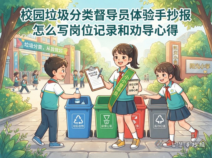 Campus Waste-Sorting Monitor Poster: Job Records and Polite Reminders - Related topic thumbnail