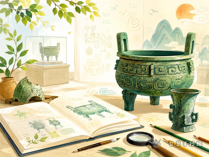 古代青铜器手抄报怎么做更有博物馆展览感 - 相关内容封面