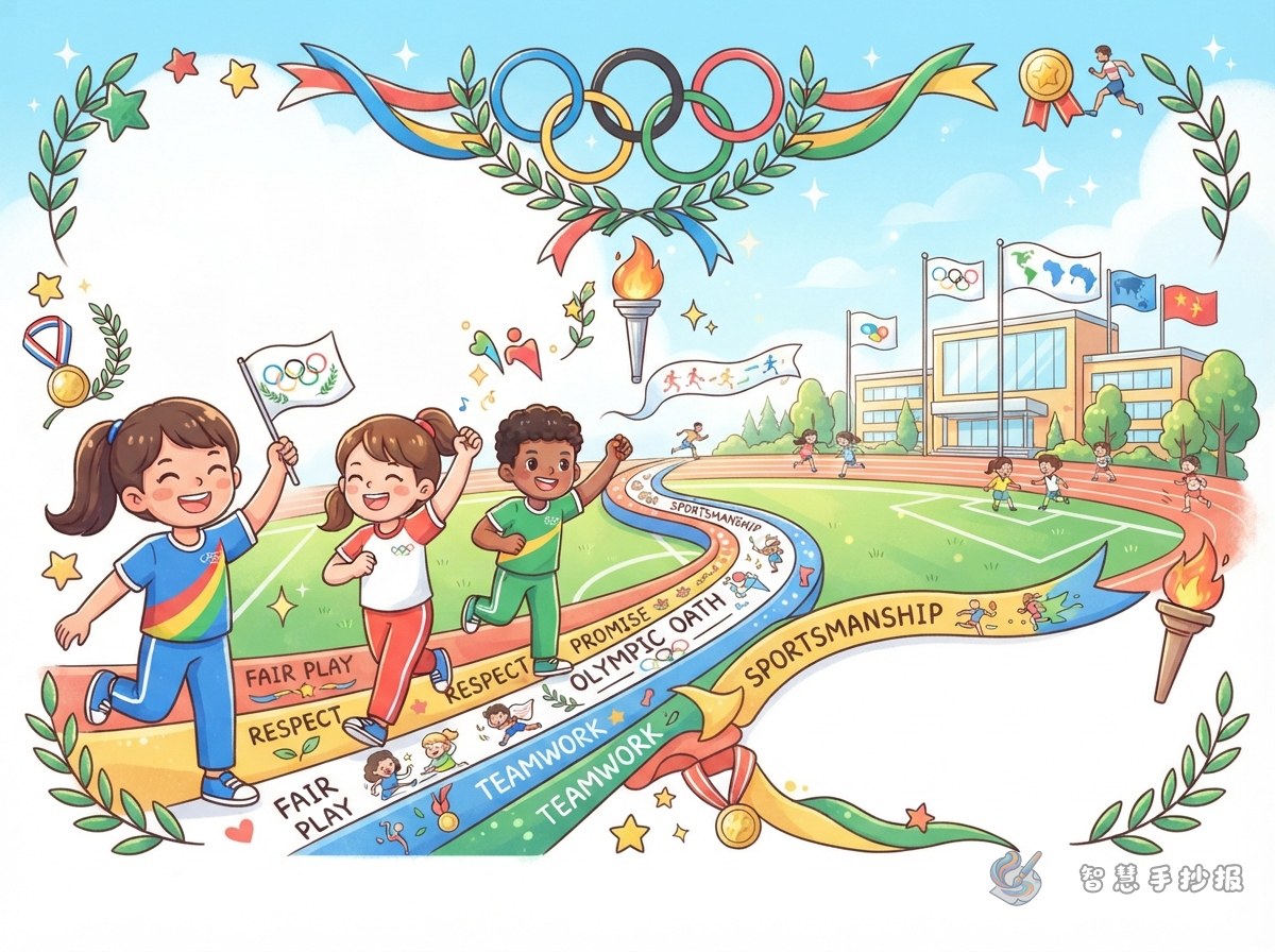 Olympic Oath Handwritten Newspaper: Turning a Promise into Your Main Layout - Poster topic cover image