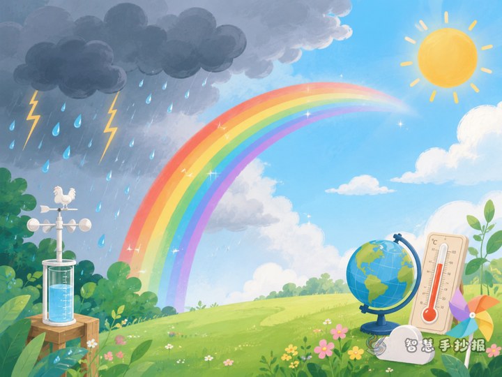 What should I write for a rainbow after rain weather poster? - Related topic thumbnail