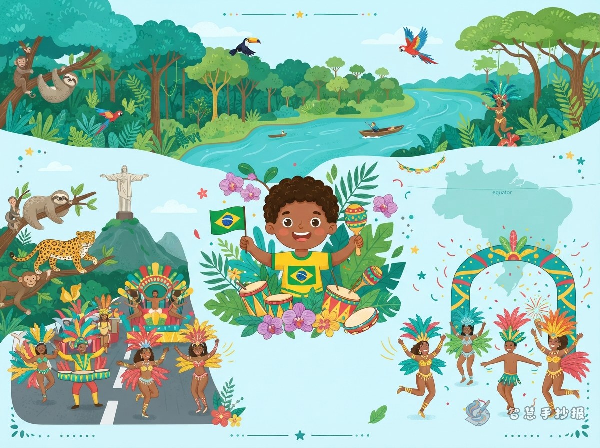 How to Make a Brazil Amazon Rainforest and Carnival Poster - Poster topic cover image