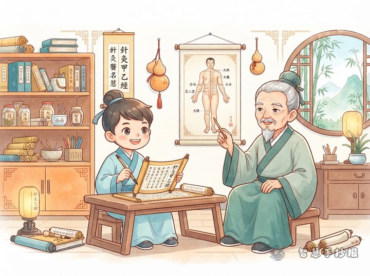 皇甫谧《针灸甲乙经》手抄报怎么画：认识古代针灸文化 - 相关内容封面