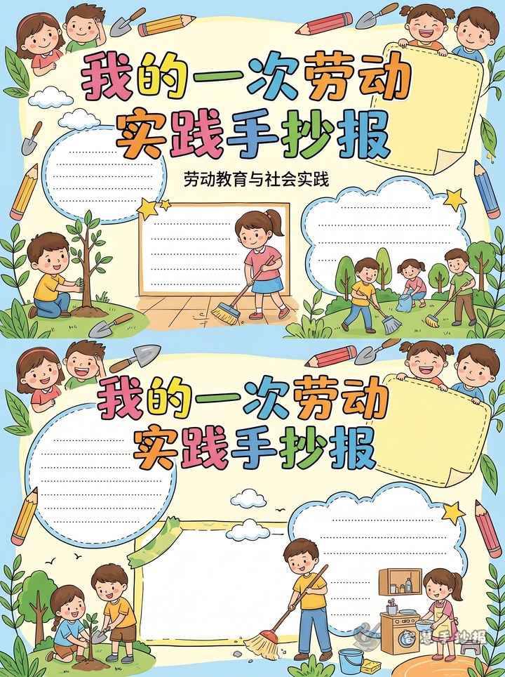How to Make a Good Labor Practice Handwritten Newspaper - Sketch cover for Labor Education and Social Practice Handwritten Newspaper