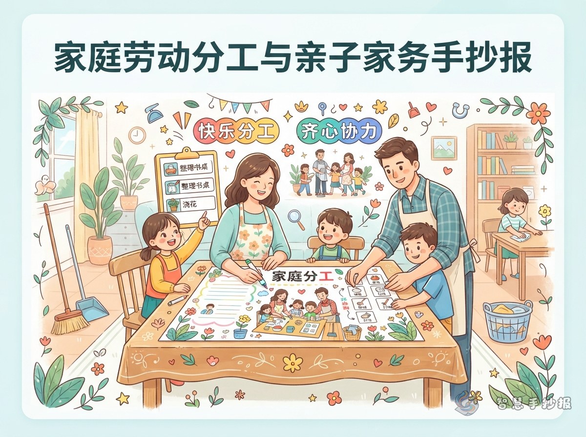 How to Design a Family Meeting Chore Division Handwritten Poster - Poster topic cover image