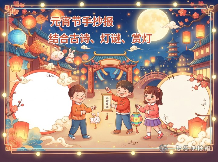 How to Combine Poems, Riddles, and Lantern Customs in a Lantern Festival Poster - Related topic thumbnail