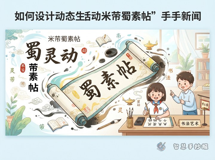 How to Design a Lively Mi Fu Shu Su Tie Handwritten Newspaper - Related topic thumbnail